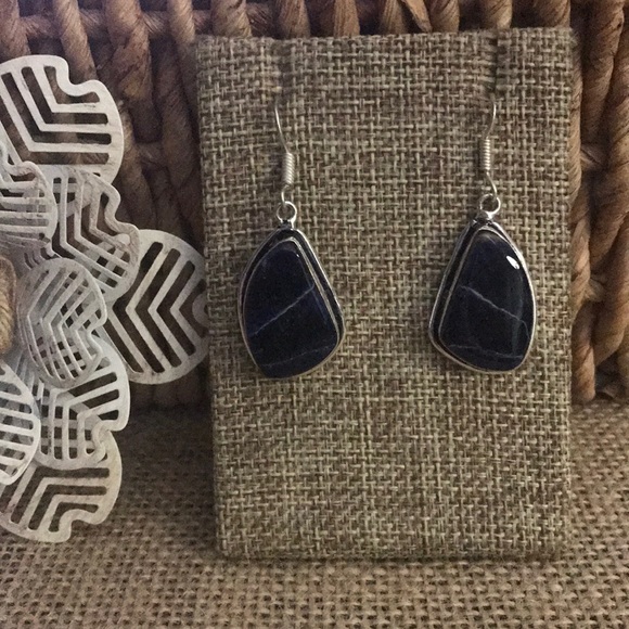 The Metal Daisy Jewelry - Dark Blue Sodalite Earrings